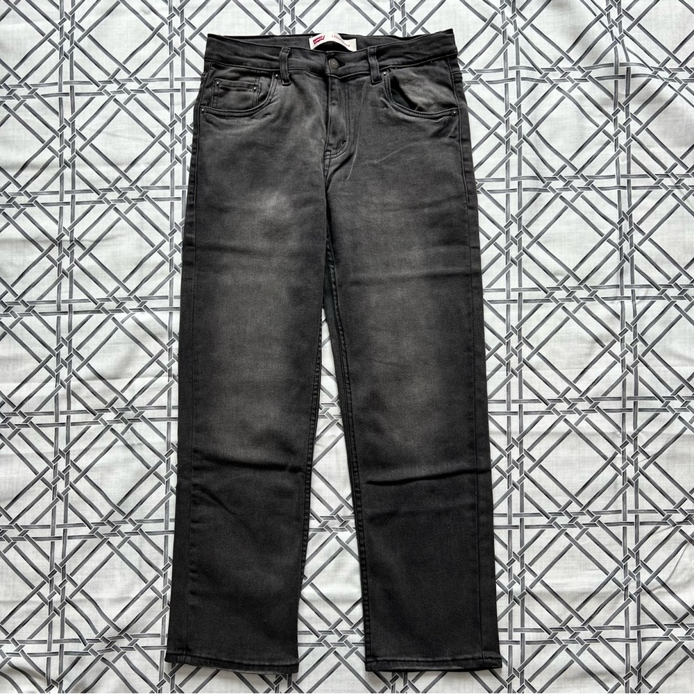 NWOT LEVI’S Youth Loose Taper Jeans Size Youth, Dark Gray, 16 Regular (28x30)
